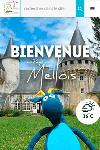 Site de l'Office de Tourisme du Pays Mellois, version mobile